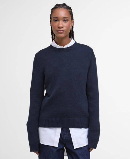 Barbour Woodhouse Wool-Cashmere Crew Neck Jumper