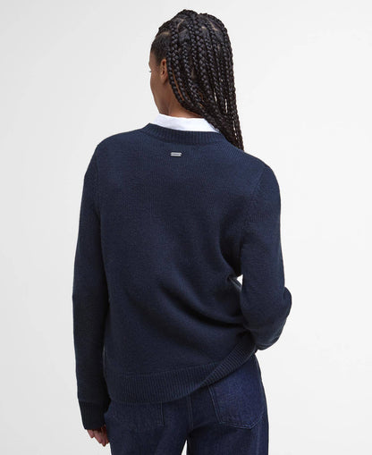 Barbour Woodhouse Wool-Cashmere Crew Neck Jumper