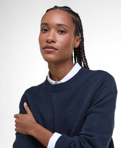 Barbour Woodhouse Wool-Cashmere Crew Neck Jumper
