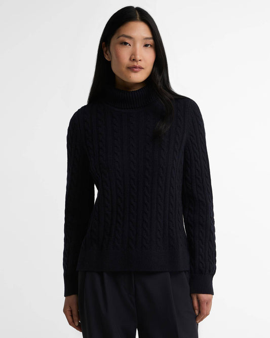 Barbour Ambleside Cable-Knit Rollneck Jumper