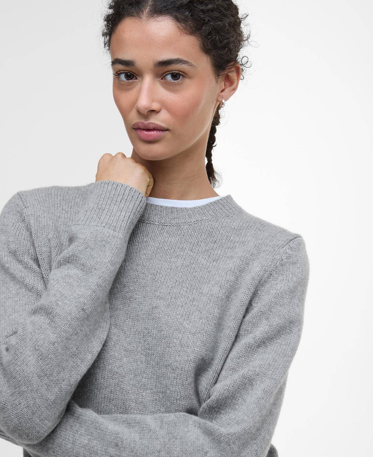 Barbour Woodhouse Wool-Cashmere Crew Neck Jumper