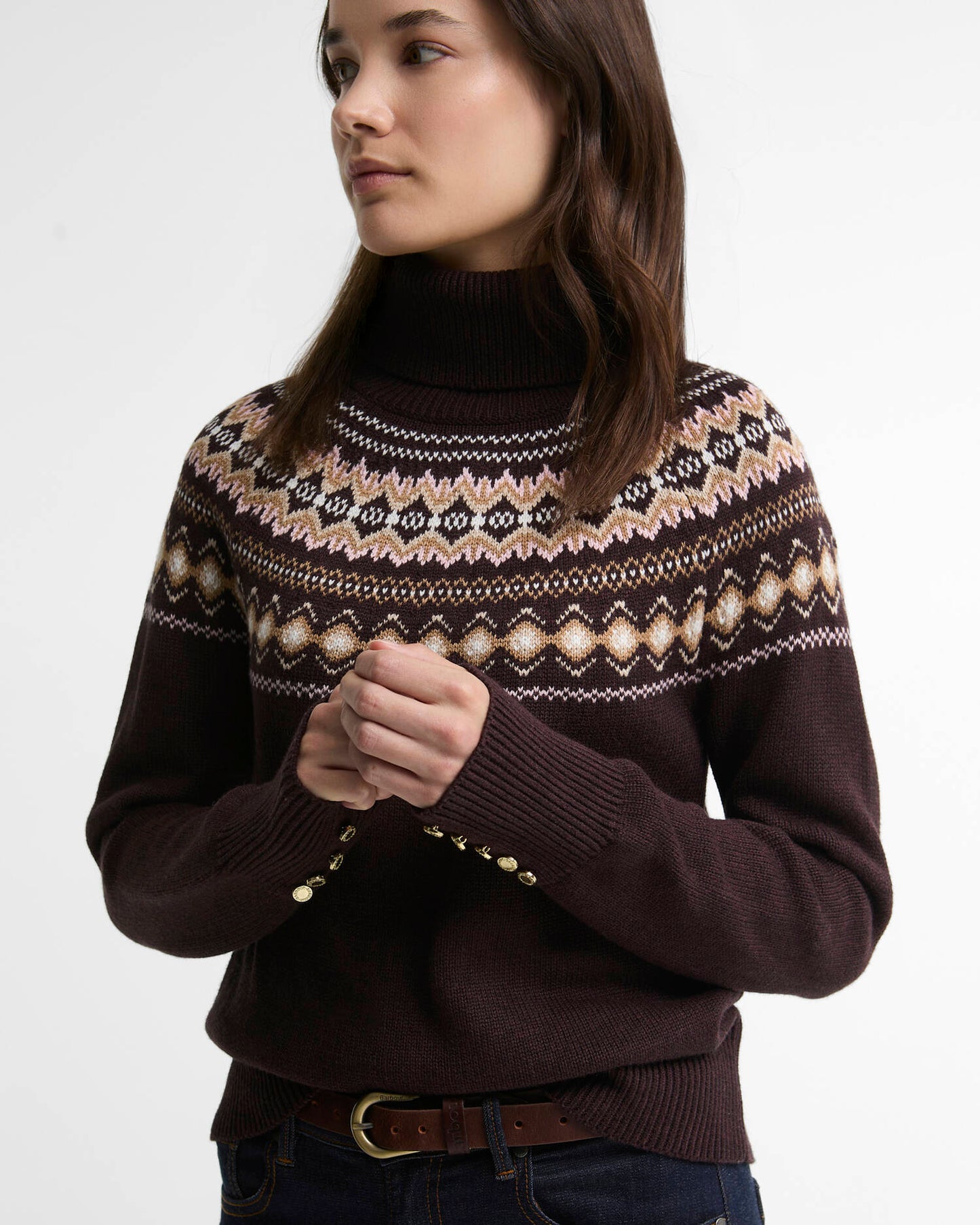 Barbour Darwen Fairisle Rollneck Jumper