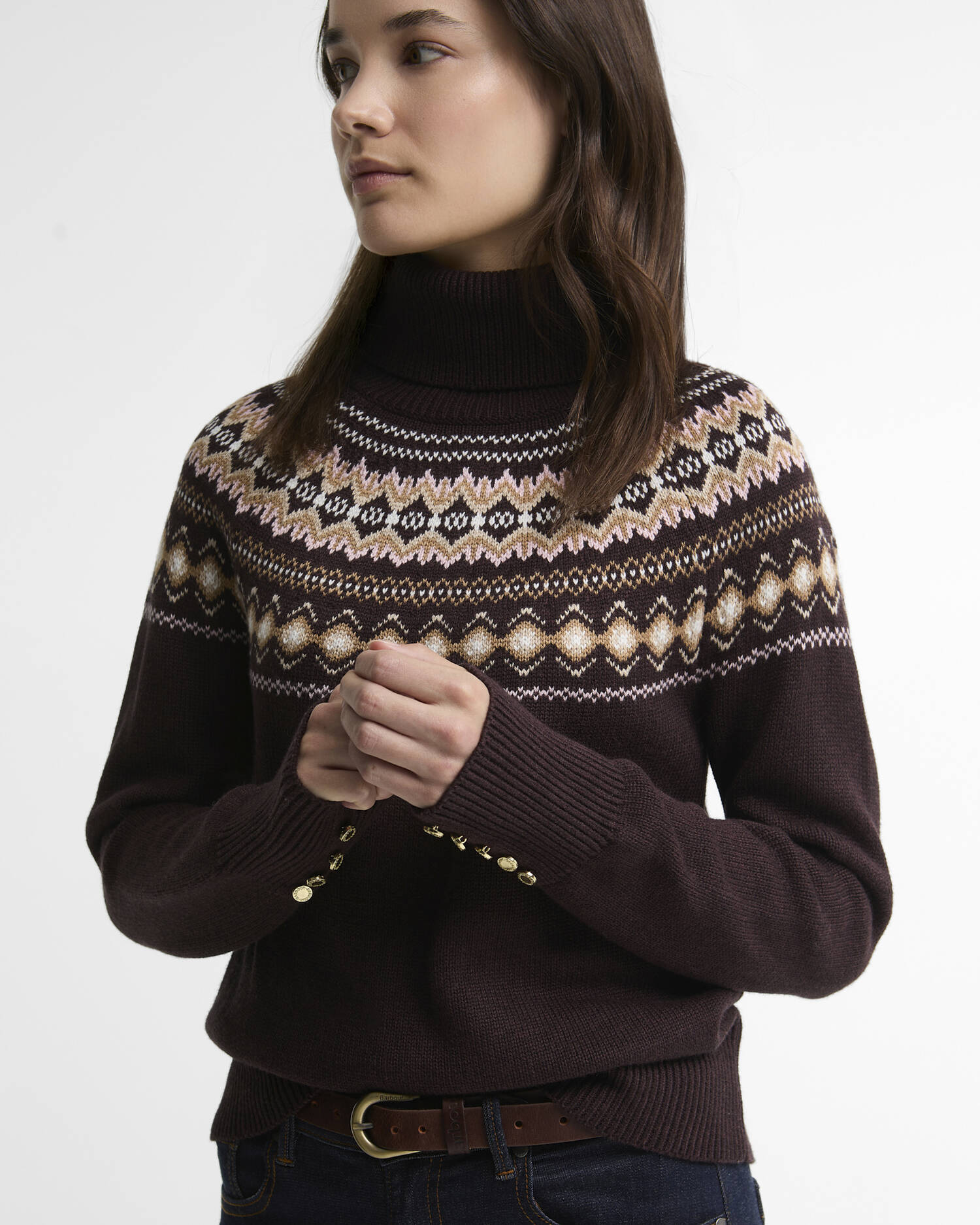 Barbour Darwen Fairisle Rollneck Jumper