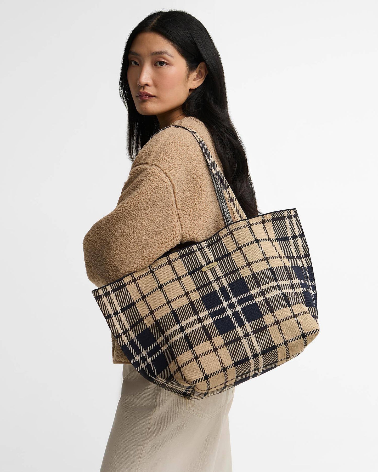 Barbour Layla Tartan Large Tote Bag