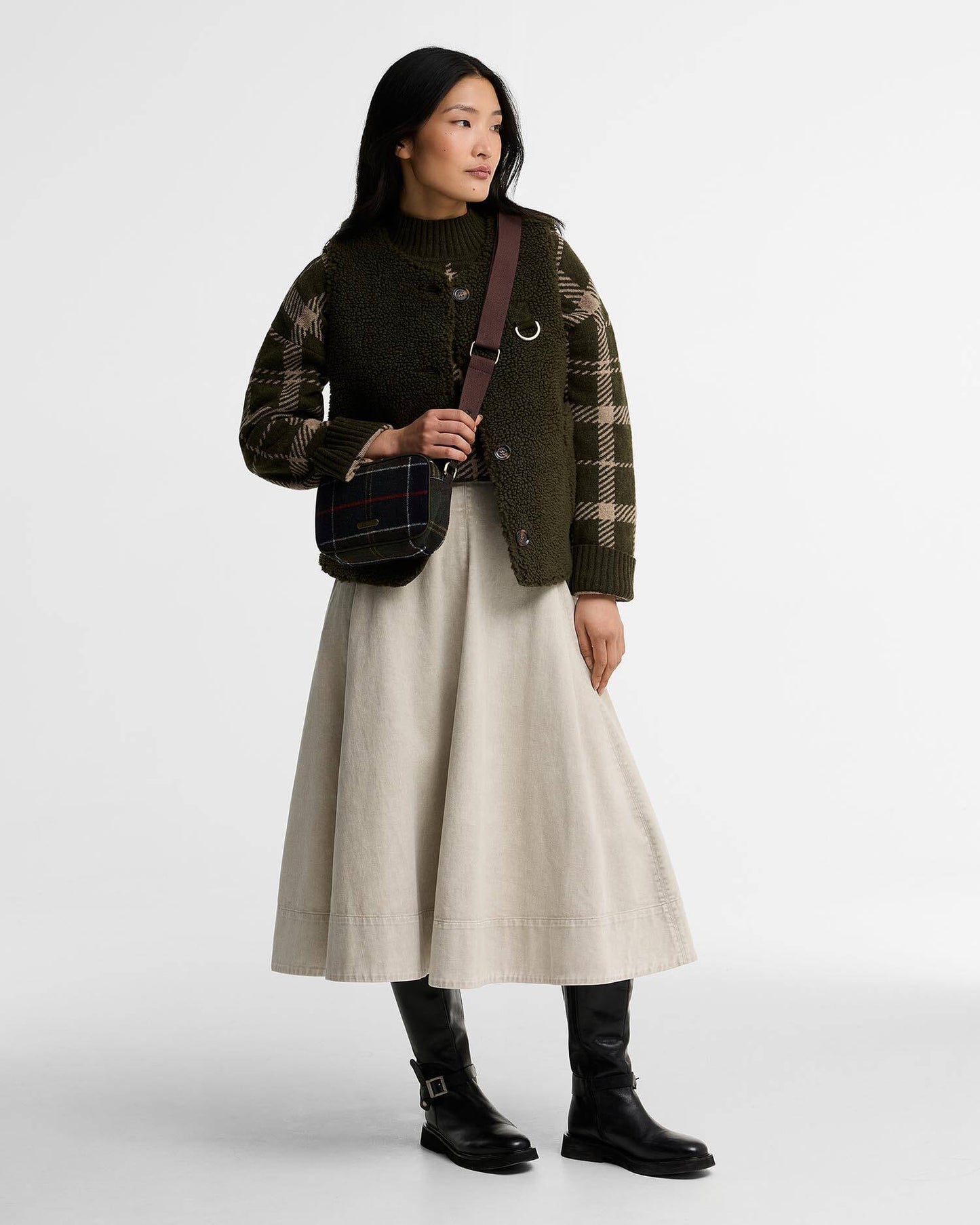 Barbour Contine Tartan Mini Crossbody Bag