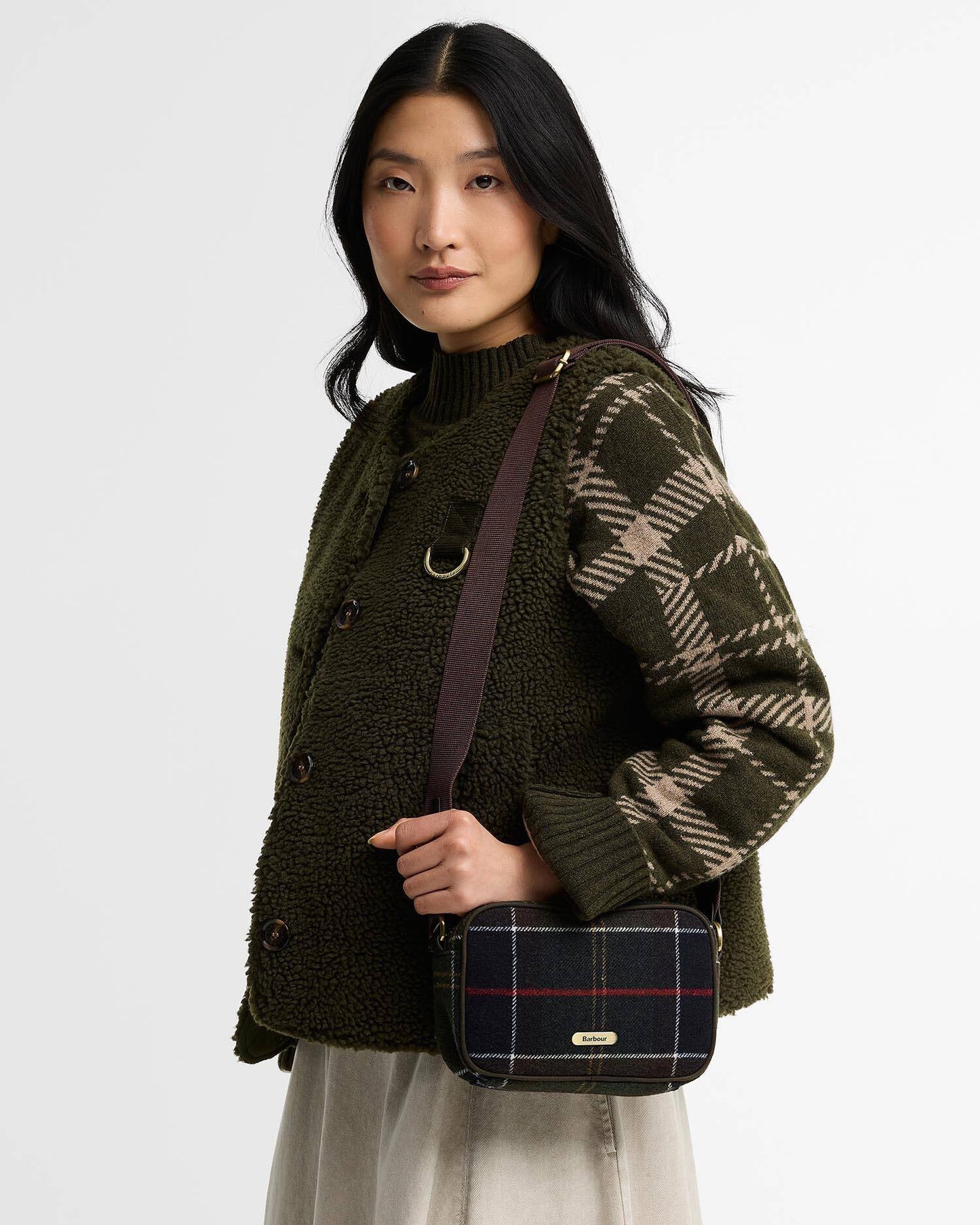 Barbour Contine Tartan Mini Crossbody Bag
