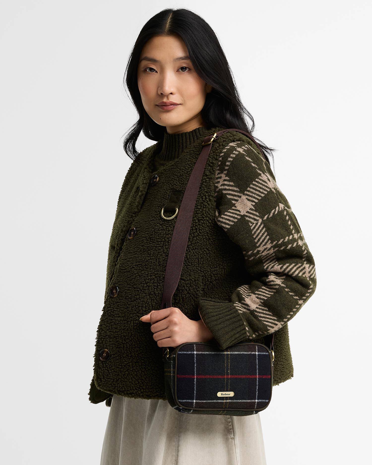 Barbour Contine Tartan Mini Crossbody Bag