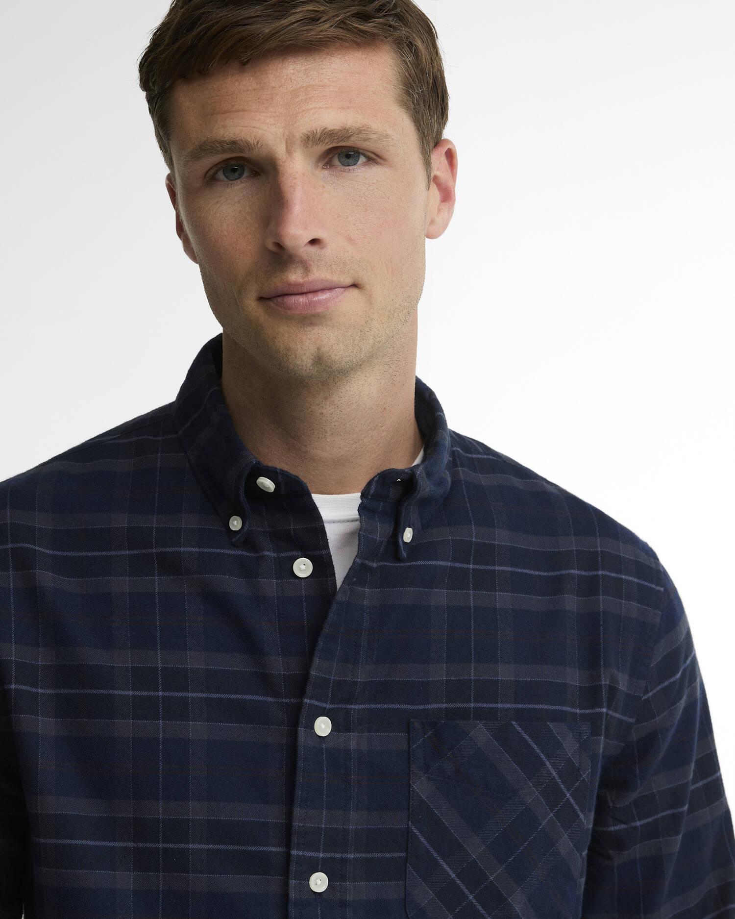 Barbour Mineral Tartan Authentic-Fit Long-Sleeved Shirt
