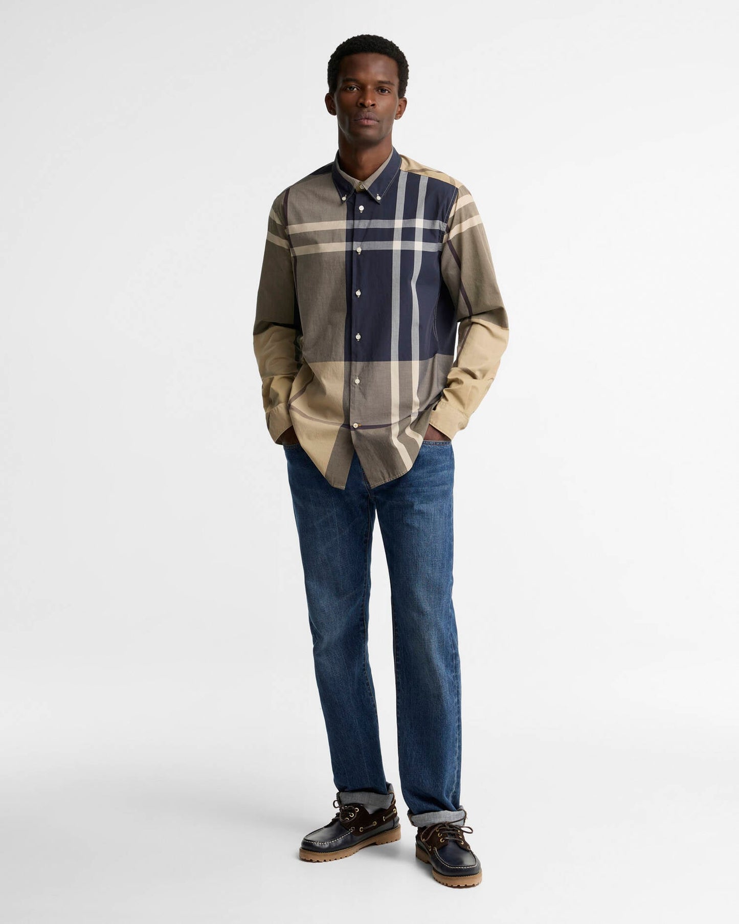 Barbour Oversized Tartan Dunoon Tailored Long-Sleeved Shirt