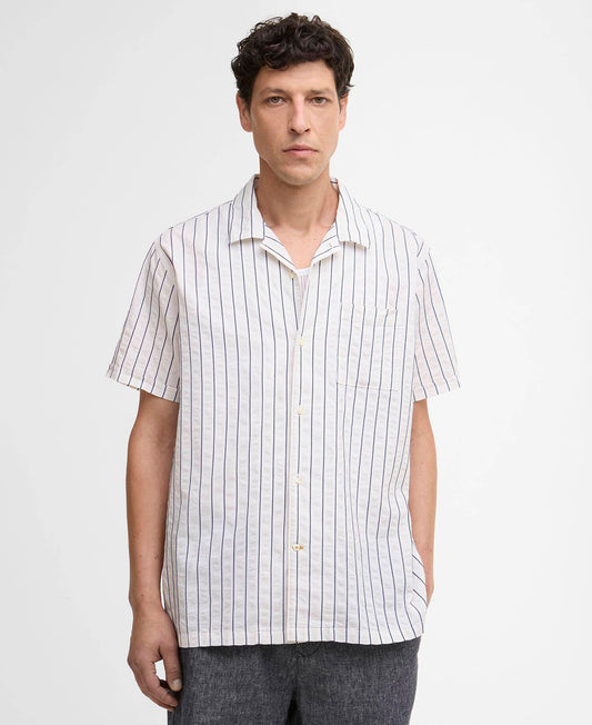 Barbour Park Seersucker Striped Short-Sleeved Shirt