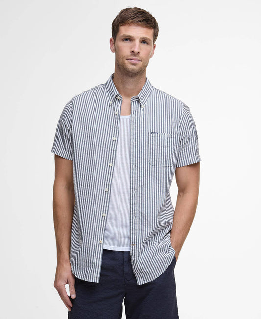 Barbour Cresswell Seersucker Regular Short-Sleeved Shirt