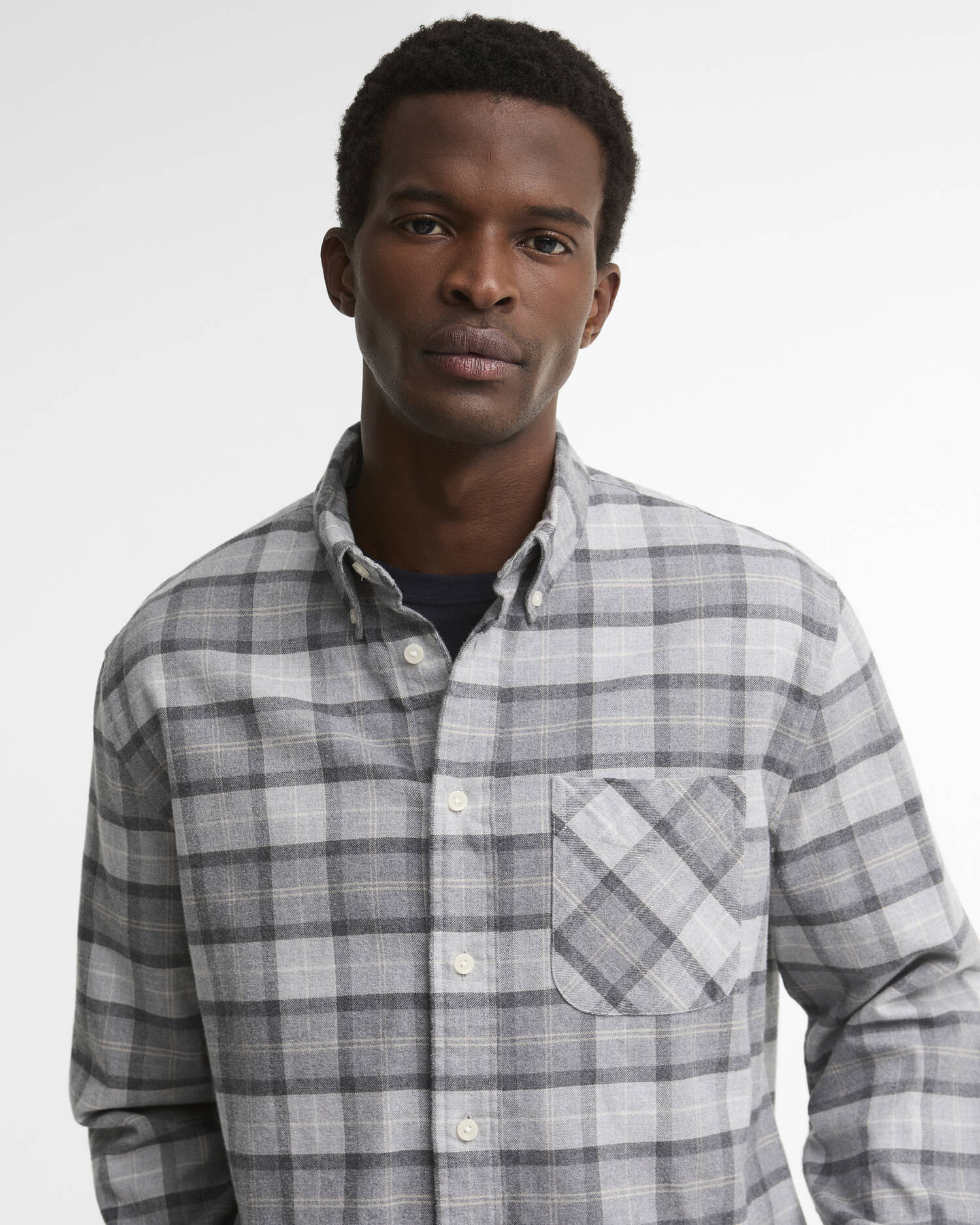 Barbour Mineral Tartan Authentic-Fit Long-Sleeved Shirt