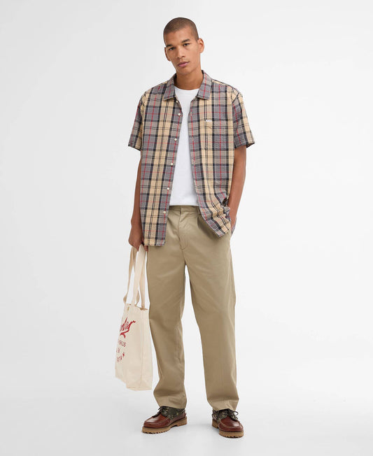 Barbour Clyde Short-Sleeved Seersucker Tartan Shirt