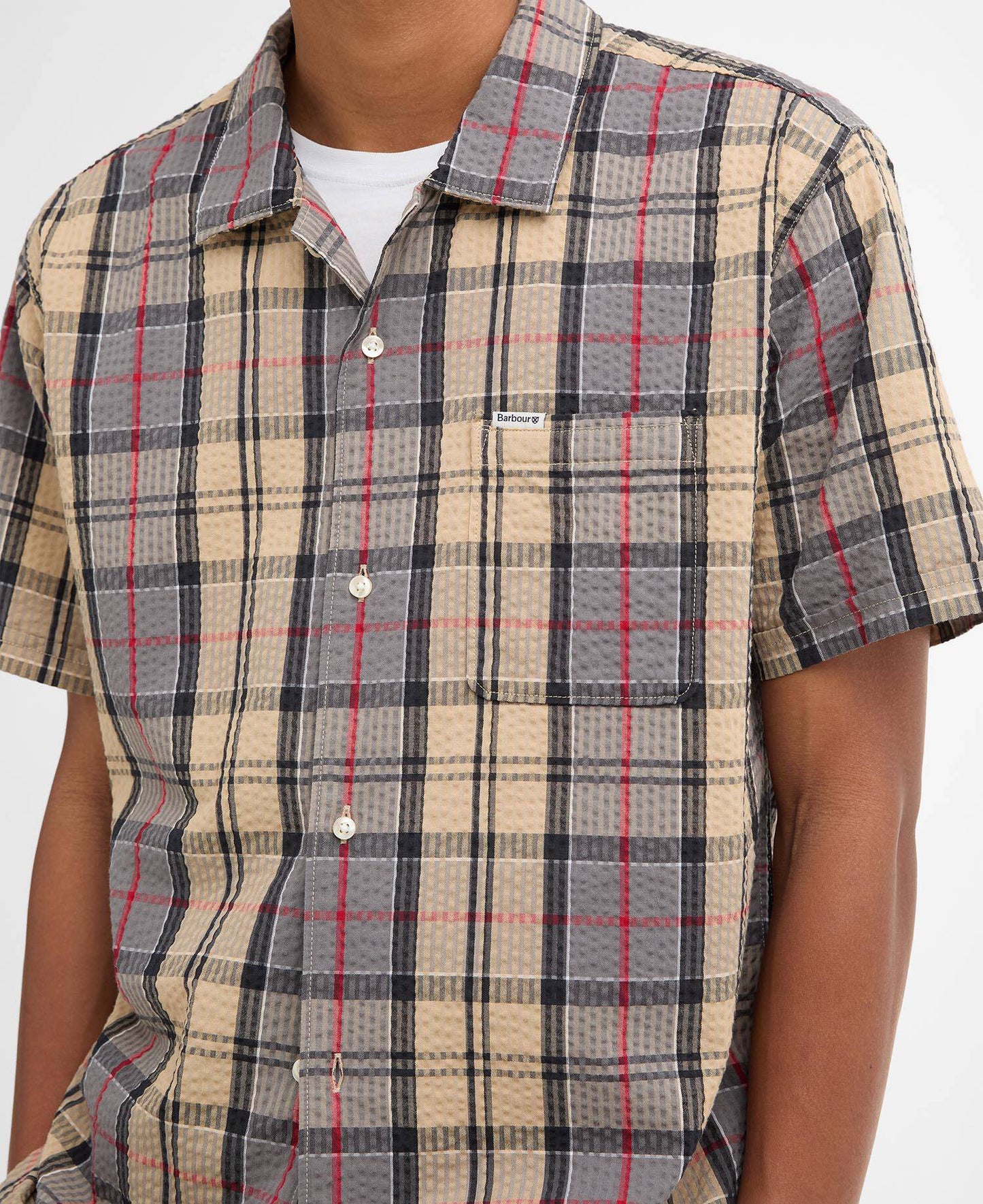 Barbour Clyde Short-Sleeved Seersucker Tartan Shirt