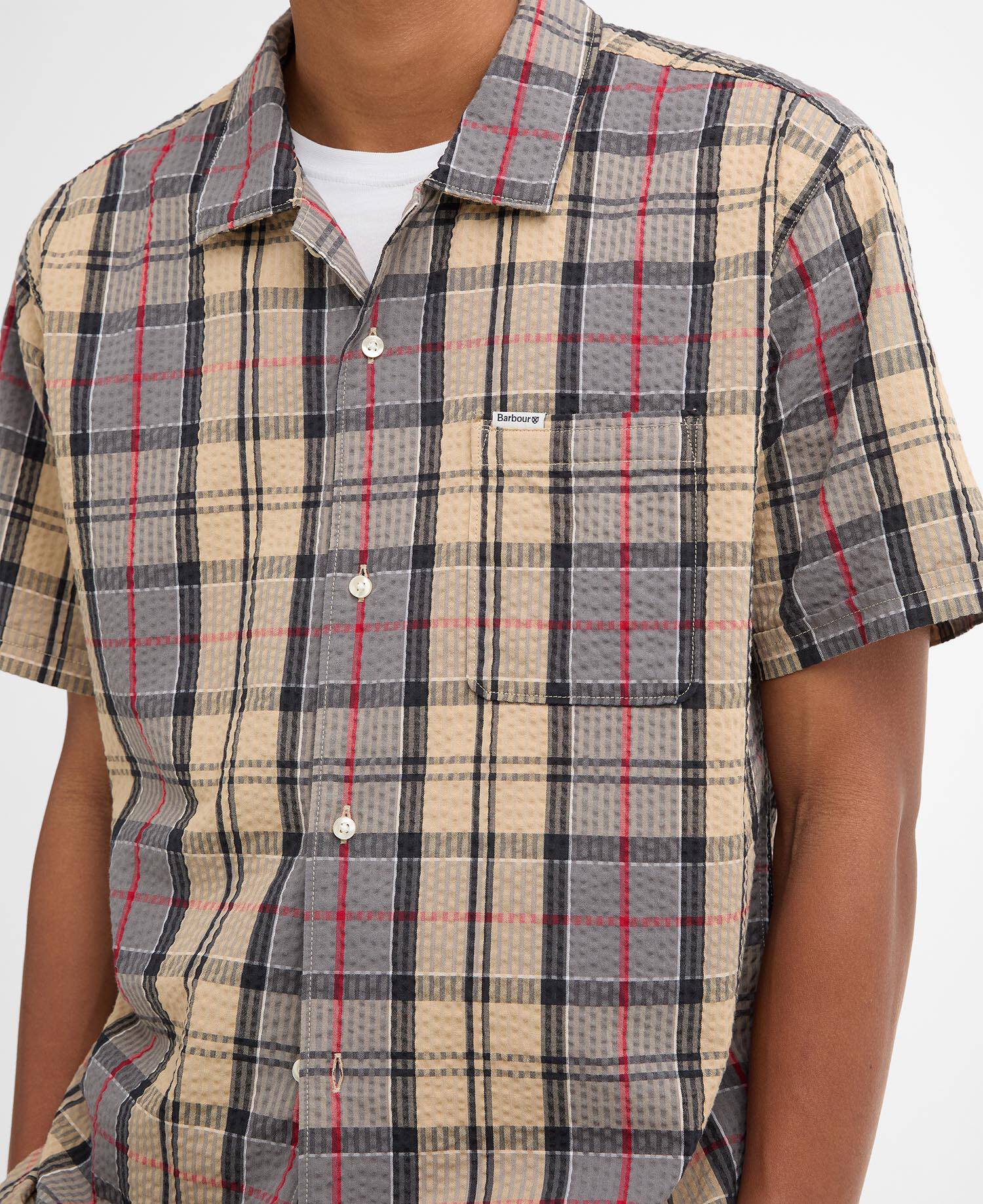 Barbour Clyde Short-Sleeved Seersucker Tartan Shirt